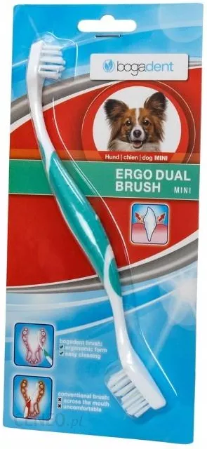i bogadent ergo dual brush mini szczoteczka dla psa ubo0719