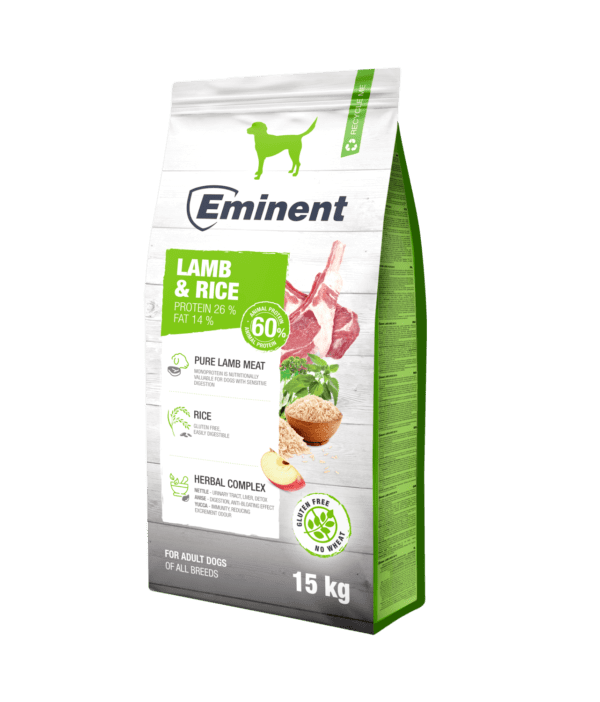 Eminent Lamb&Rice 26/14 15kg - jagnięcina z ryżem (ulepszona receptura)