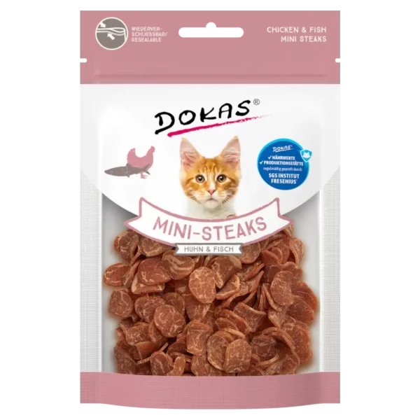 DOKAS Mini Steaks 25g kurczak + ryba